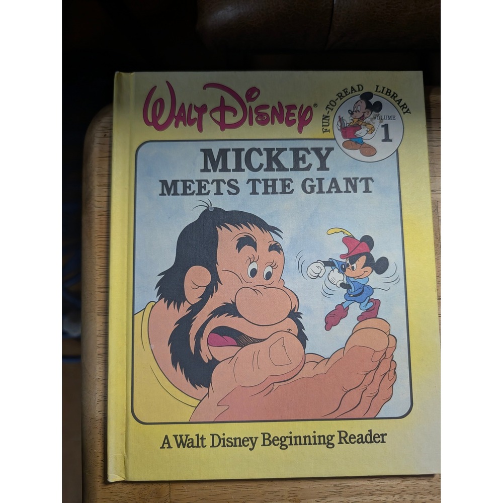 Vintage Walt Disney 3 Book Lot Mickey Meets Giant Donalds Big News Colors Shapes - Picture 2 of 12
